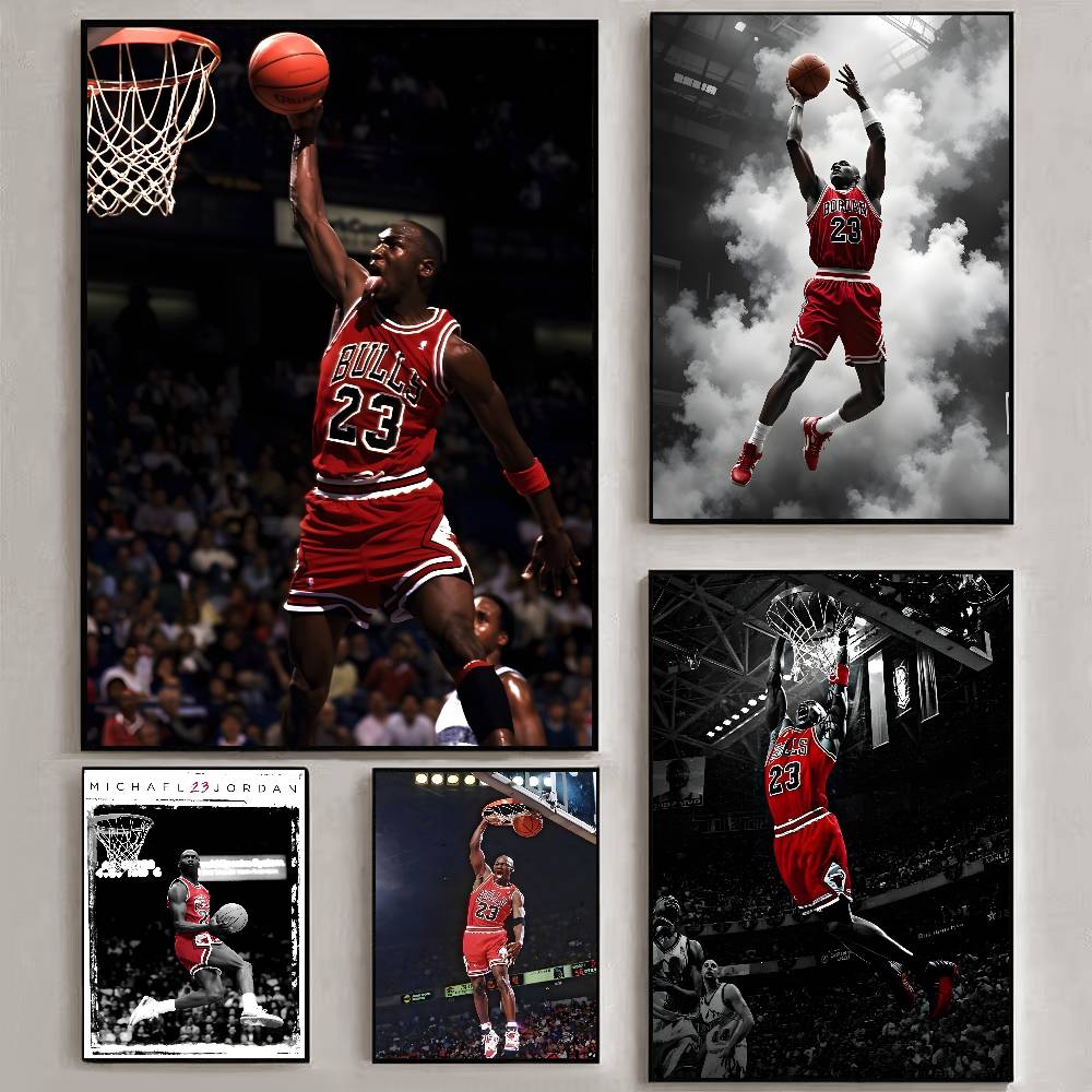 Badminton Zone - GOAT Basketball M-Michael J-Jordan Poster Art