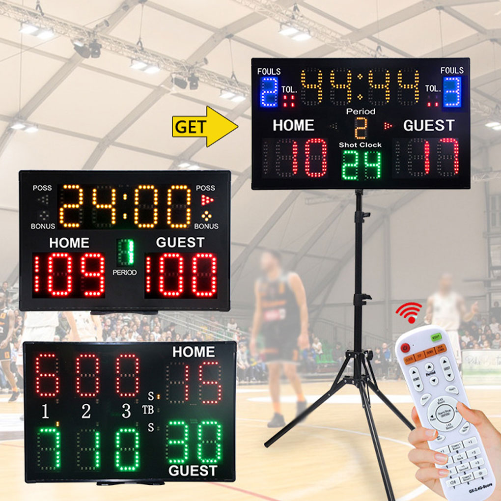 Scoreboard Digital - Tableau d'affichage mural numérique portable avec