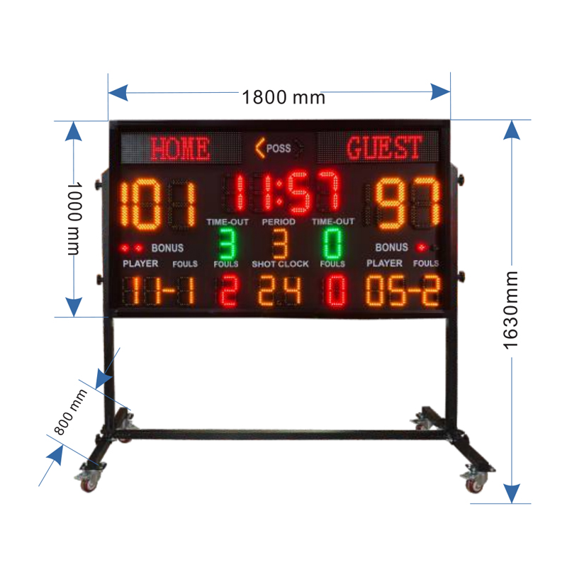 Scoreboard Digital - Tableau d'affichage numérique LED extérieur pour