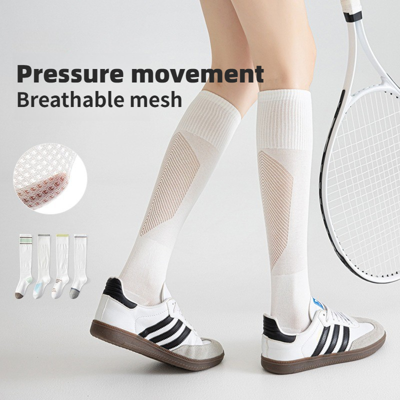 Ankle Support Badminton - Chaussettes de compression respirantes en maille,
