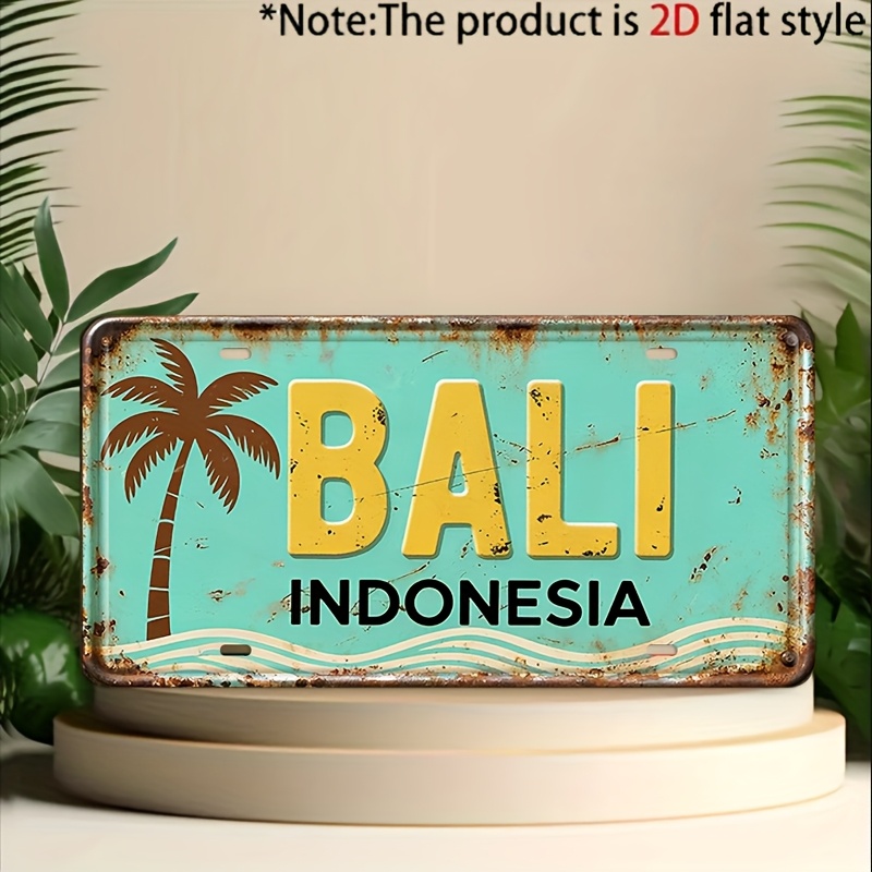 Badminton Indonesia - Panneau décoratif et ornement en métal
