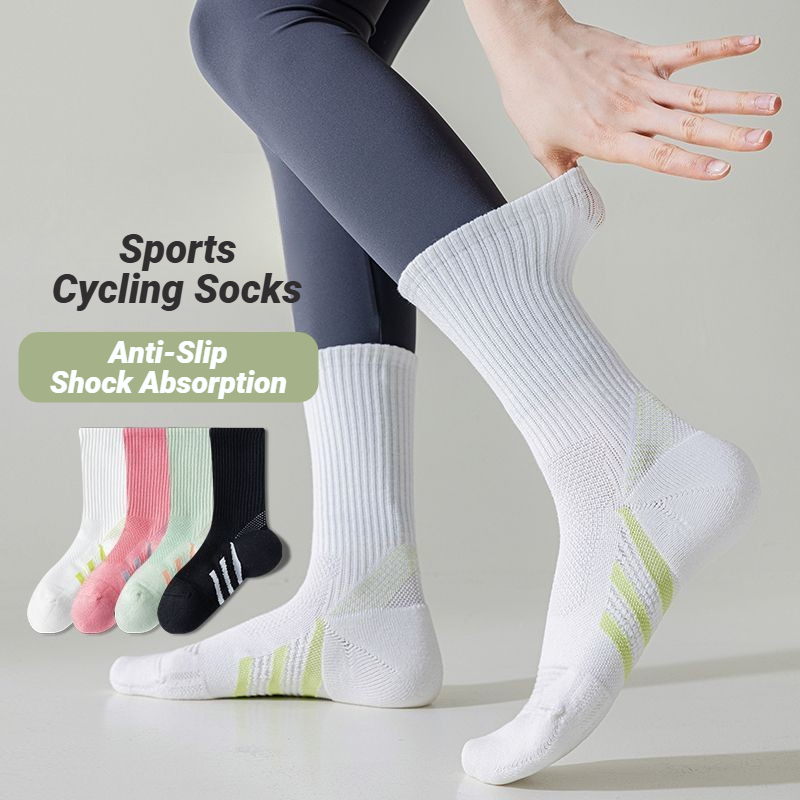 Ankle Support Badminton - 1/2 paires de chaussettes mi-mollet professionnelles