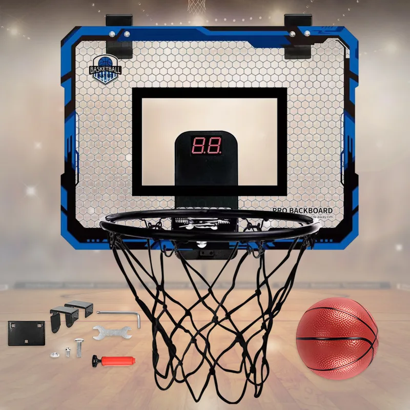 Scoreboard Digital - Mini cerceau de basket-ball pour enfants,