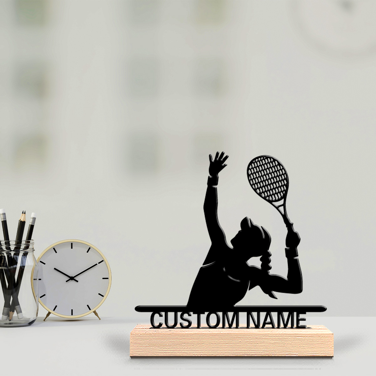 Badminton Fun - Statues de Badminton en métal personnalisées