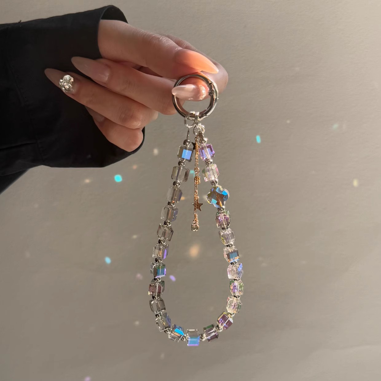 String Tension Clip - Lanière de téléphone en perles de