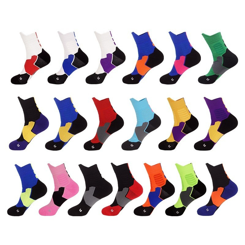 Badminton Youtube - Elite Terry doublé basket-ball chaussettes de