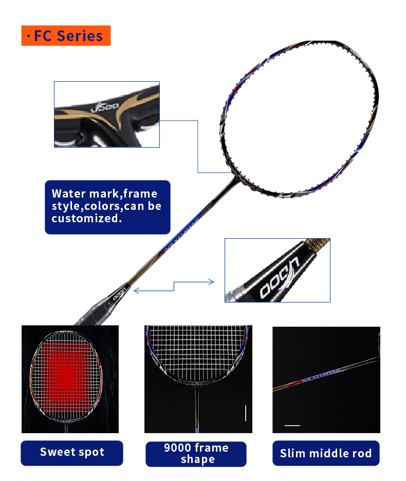 Raquette de badminton en fibre - Badminton Racket avis et prix