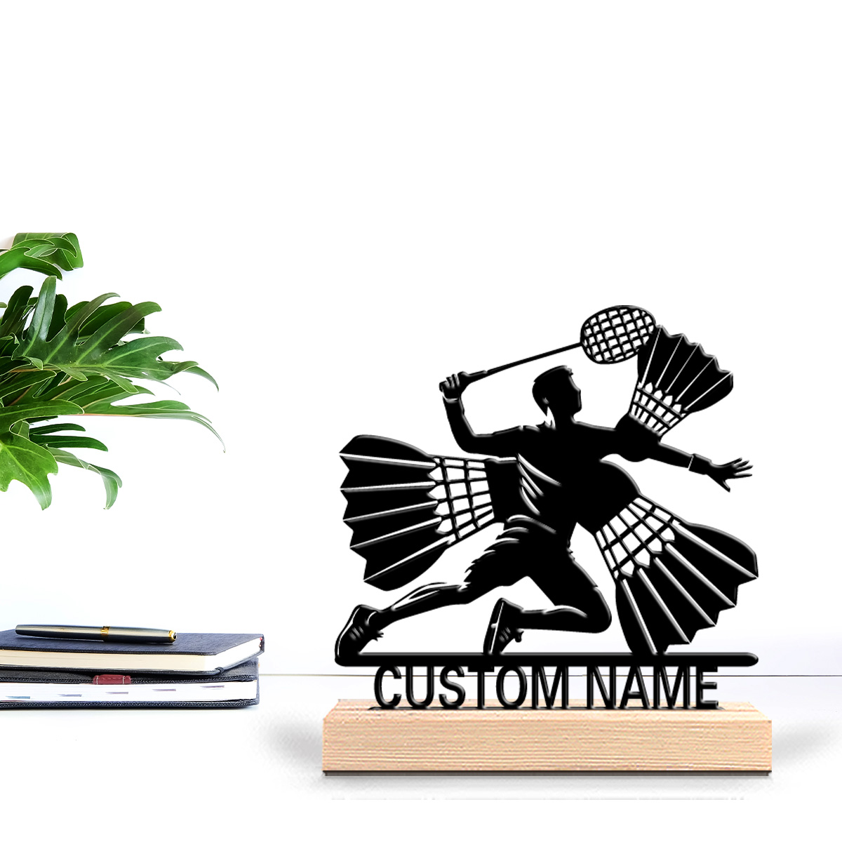 1 pièce Statue en métal abstra - Badminton Ina avis et prix