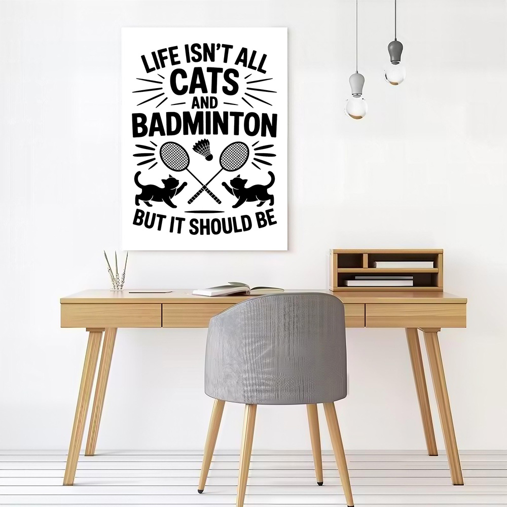 Affiche murale sur toile avec  - Badminton Quotes Funny avis et prix