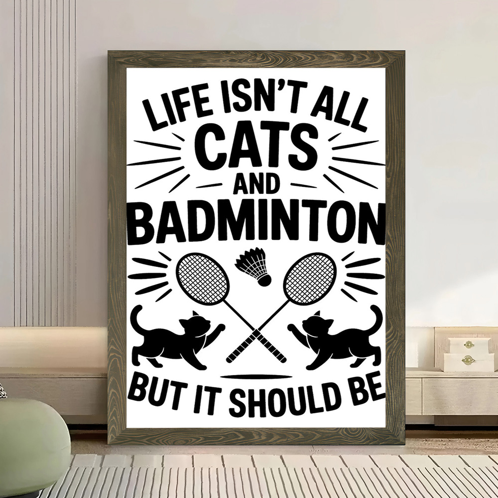 Affiche murale sur toile avec  - Badminton Quotes Funny avis et prix