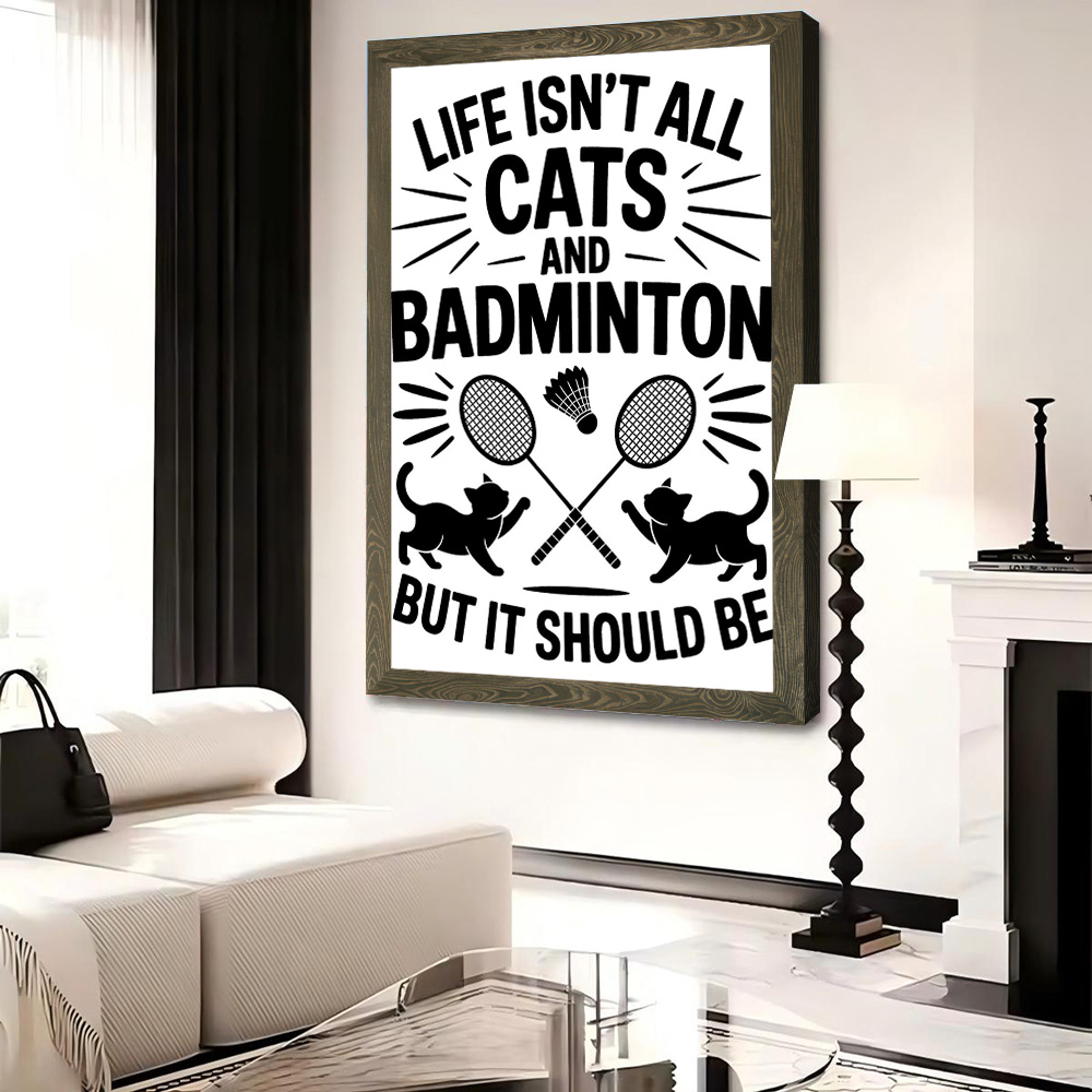 Affiche murale sur toile avec  - Badminton Quotes Funny avis et prix